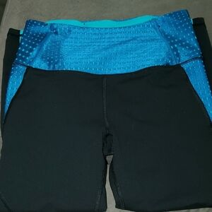 Victoria's Secret Black and Blue Athletic Shorts